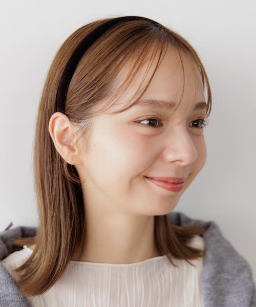 ベロアタイトヘアバンド（カチューシャ）｜flower（フラワー）の