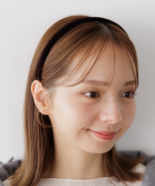 heyep 黒 ベロアヘアバンド heyep(ヘイップ)｜Velour ヘアバンド/ブラック の通販｜ELLESHOP