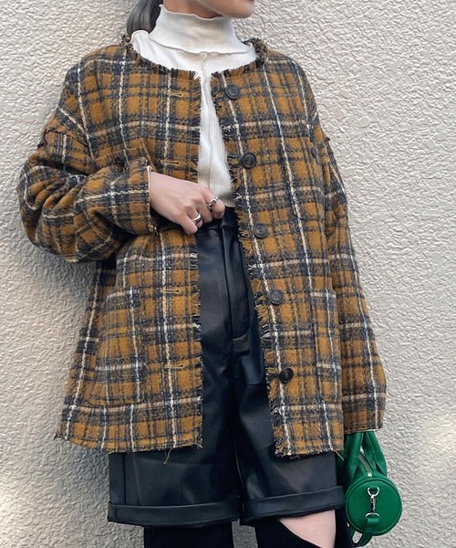 w closet（ダブルクローゼット）の「【SETUP対応】ツイードフリンジ