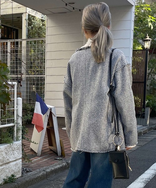 w closet（ダブルクローゼット）の「【SETUP対応】ツイードフリンジ