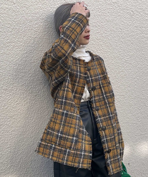 w closet（ダブルクローゼット）の「【SETUP対応】ツイードフリンジ