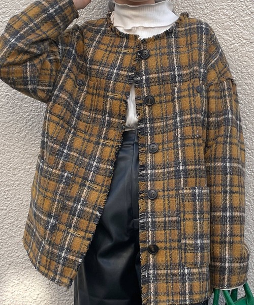w closet（ダブルクローゼット）の「【SETUP対応】ツイードフリンジ