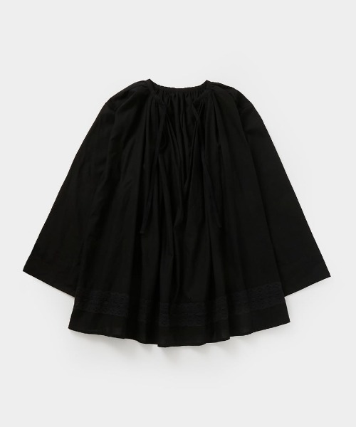 papier(パピエ)の「papier/パピエ/CHURCH DRESS(シャツ/ブラウス・レディース・ホワイト/ブラック・FREE)」の2枚目の写真