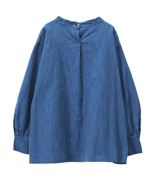 Plantation（プランテーション）の「ストライプシャツ/ブラウス（シャツ/ブラウス・レディース・ブルー/ホワイト/ダークグレー・M size）」の20枚目の写真