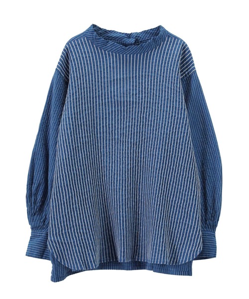 Plantation（プランテーション）の「ストライプシャツ/ブラウス（シャツ/ブラウス・レディース・ブルー/ホワイト/ダークグレー・M size）」の17枚目の写真