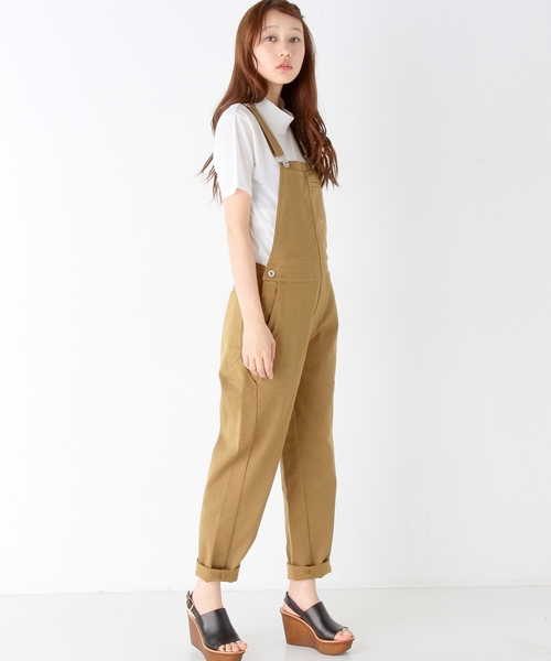 Dickies（ディッキーズ）の「AE×Dickiesオールインワン/BC AE×Dickies AIO◆（サロペット/オーバーオール・レディース・ブラウン/ネイビー・MEDIUM/SMALL）」の3枚目の写真