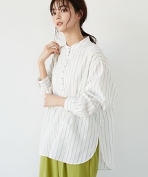 CRAFT STANDARD BOUTIQUE | バンドカラーチュニック　＊◆(シャツ/ブラウス)
