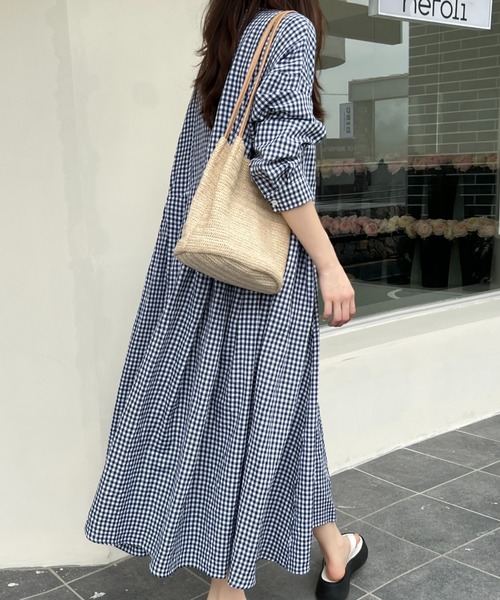 値下げ中　スタンドカラーノースリーブシャツワンピース　ブラック　ハグオーワー ノースリーブワンピース 前開き 前ボタン シャツワンピース