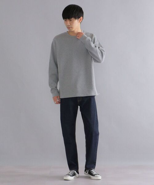 SHIPS（シップス）の「【WEB限定】SHIPS: ヘビーウェイト サーマル カットソー（Tシャツ/カットソー・メンズ・グレー/ライトホワイト/ブラック・MEDIUM/SMALL/LARGE/X-LARGE）」の5枚目の写真