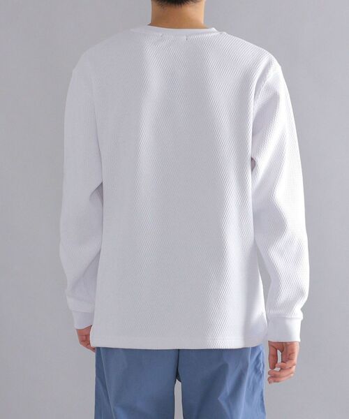 SHIPS（シップス）の「【WEB限定】SHIPS: ヘビーウェイト サーマル カットソー（Tシャツ/カットソー・メンズ・グレー/ライトホワイト/ブラック・MEDIUM/SMALL/LARGE/X-LARGE）」の12枚目の写真