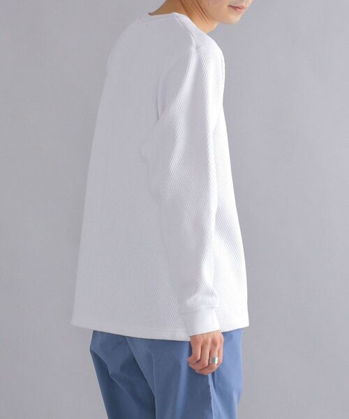 SHIPS（シップス）の「【WEB限定】SHIPS: ヘビーウェイト サーマル カットソー（Tシャツ/カットソー・メンズ・グレー/ライトホワイト/ブラック・MEDIUM/SMALL/LARGE/X-LARGE）」の13枚目の写真