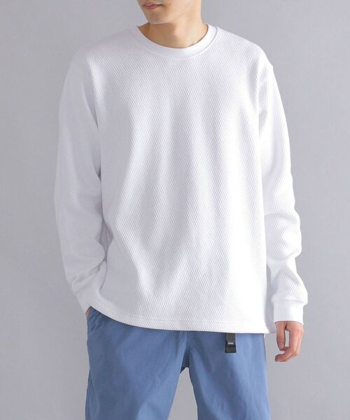 SHIPS（シップス）の「【WEB限定】SHIPS: ヘビーウェイト サーマル カットソー（Tシャツ/カットソー・メンズ・グレー/ライトホワイト/ブラック・MEDIUM/SMALL/LARGE/X-LARGE）」の14枚目の写真