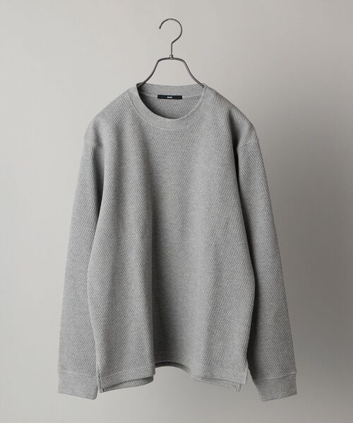 SHIPS（シップス）の「【WEB限定】SHIPS: ヘビーウェイト サーマル カットソー（Tシャツ/カットソー・メンズ・グレー/ライトホワイト/ブラック・MEDIUM/SMALL/LARGE/X-LARGE）」の21枚目の写真