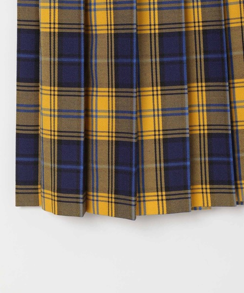 niko and...（ニコアンド）の「[MODE NORM CORE]キルト風チェックプリーツスカート（スカート・レディース・ベージュ/グリーン/イエロー・MEDIUM/LARGE）」の8枚目の写真