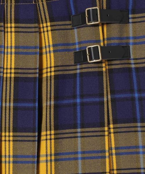 niko and...（ニコアンド）の「[MODE NORM CORE]キルト風チェックプリーツスカート（スカート・レディース・ベージュ/グリーン/イエロー・MEDIUM/LARGE）」の11枚目の写真