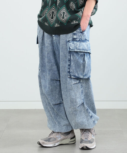 BeAMS DOT(ビームスドット)の「【WEB限定】BeAMS DOT / デニム カーゴパンツ(デニムパンツ・メンズ・ライトブルー/ブラック・SMALL/MEDIUM/LARGE)」の20枚目の写真