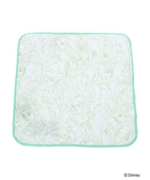 Green　Parks（グリーンパークス）の「Disney Princess/ハンドタオル（ハンカチ/ハンドタオル・レディース・ピンク/イエロー/グリーン・FREE）」の2枚目の写真