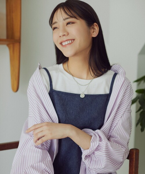 SHOO・LA・RUE（シューラルー）の「◆コインモチーフ2連ネックレス（ネックレス・レディース・シルバー/ゴールド/ベビーピンク・00）」の9枚目の写真