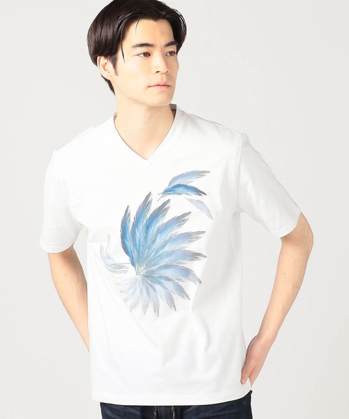 HIDEAWAYS NICOLE（ハイダウェイニコル）の「アラカルトプリントTシャツ（Tシャツ/カットソー・メンズ・ホワイト/ブラック/ホワイト系その他/ホワイト系その他2・MEDIUM/LARGE/X-LARGE）」の2枚目の写真