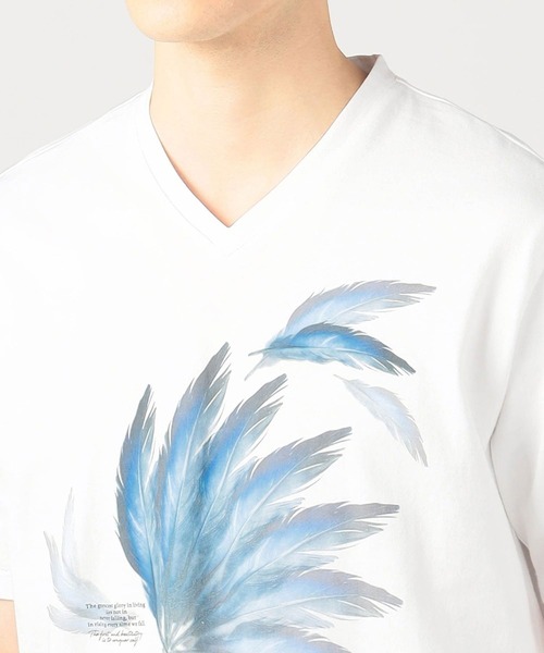 HIDEAWAYS NICOLE（ハイダウェイニコル）の「アラカルトプリントTシャツ（Tシャツ/カットソー・メンズ・ホワイト/ブラック/ホワイト系その他/ホワイト系その他2・MEDIUM/LARGE/X-LARGE）」の7枚目の写真