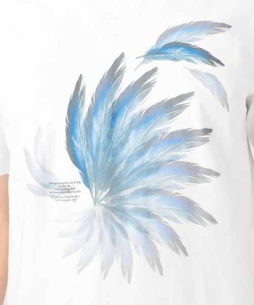 HIDEAWAYS NICOLE（ハイダウェイニコル）の「アラカルトプリントTシャツ（Tシャツ/カットソー・メンズ・ホワイト/ブラック/ホワイト系その他/ホワイト系その他2・MEDIUM/LARGE/X-LARGE）」の10枚目の写真