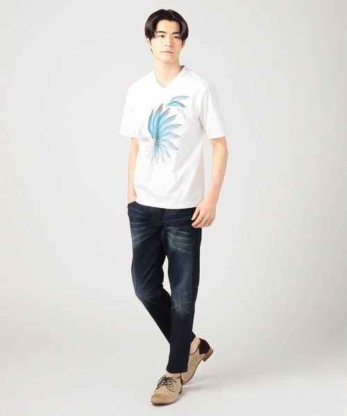 HIDEAWAYS NICOLE（ハイダウェイニコル）の「アラカルトプリントTシャツ（Tシャツ/カットソー・メンズ・ホワイト/ブラック/ホワイト系その他/ホワイト系その他2・MEDIUM/LARGE/X-LARGE）」の15枚目の写真