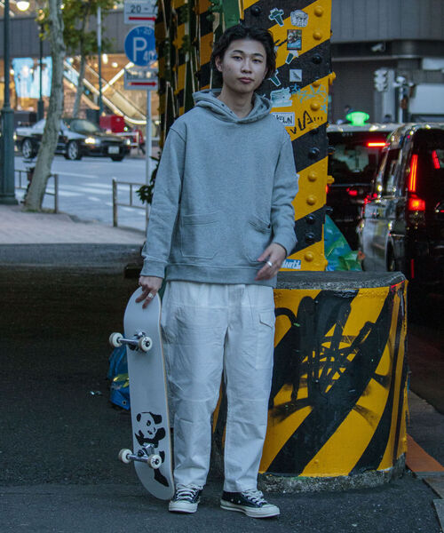 GLOSTER（グロスター）の「【GLOSTER/グロスター】スナップスウェットフーディ（パーカー・メンズ・アイボリー/グレー・MEDIUM/LARGE）」の17枚目の写真