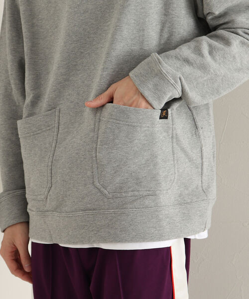 GLOSTER（グロスター）の「【GLOSTER/グロスター】スナップスウェットフーディ（パーカー・メンズ・アイボリー/グレー・MEDIUM/LARGE）」の10枚目の写真