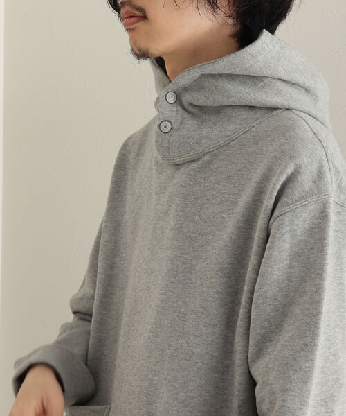 GLOSTER（グロスター）の「【GLOSTER/グロスター】スナップスウェットフーディ（パーカー・メンズ・アイボリー/グレー・MEDIUM/LARGE）」の19枚目の写真