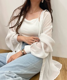 WEGO/【WEB限定】楊柳シアールーズシャツ