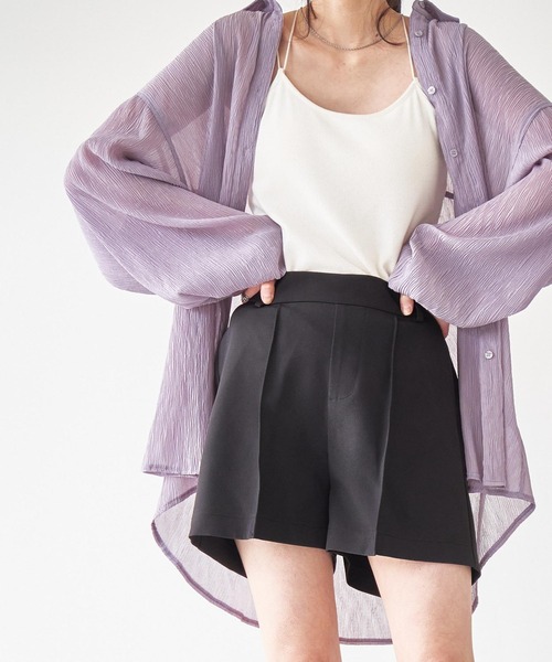 WEGO(ウィゴー)の「WEGO/【WEB限定】楊柳シアールーズシャツ(シャツ/ブラウス・レディース・ホワイト/グレー/ベージュ・FREE)」の22枚目の写真