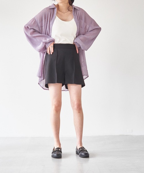 WEGO(ウィゴー)の「WEGO/【WEB限定】楊柳シアールーズシャツ(シャツ/ブラウス・レディース・ホワイト/グレー/ベージュ・FREE)」の21枚目の写真