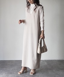 Riberry | Vネックジャンパースカート(ジャンパースカート)