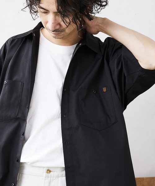JOURNAL STANDARD relume（ジャーナルスタンダード　レリューム）の「【UNIVERSAL OVERALL / ユニバーサルオーバーオール】別注 ワークシャツ（シャツ/ブラウス・メンズ・ベージュ/サックスブルー/グリーン/ブラック・MEDIUM/LARGE）」の18枚目の写真