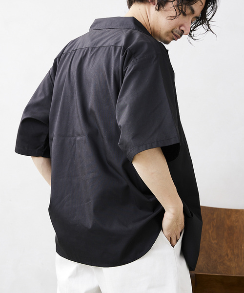 JOURNAL STANDARD relume（ジャーナルスタンダード　レリューム）の「【UNIVERSAL OVERALL / ユニバーサルオーバーオール】別注 ワークシャツ（シャツ/ブラウス・メンズ・ベージュ/サックスブルー/グリーン/ブラック・MEDIUM/LARGE）」の17枚目の写真
