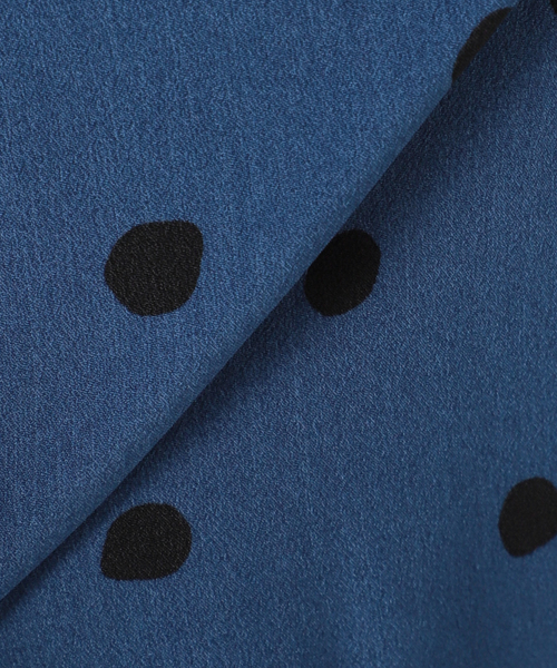 Simplicite(サンプリシテ)の「ドットプリントタックパンツ(スラックス・レディース・ブラック/ブルー/ナチュラル・FREE)」の10枚目の写真