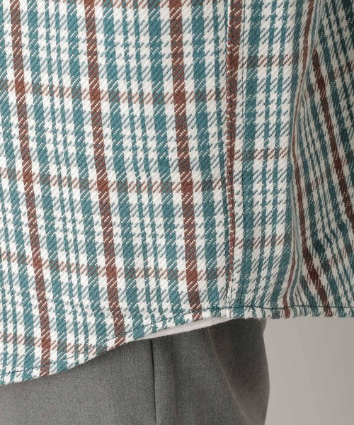 GLOBAL WORK(グローバルワーク)の「ヘビーカルゼCPOシャツ/263063(シャツ/ブラウス・メンズ・グレー/ミント/ライトベージュ・MEDIUM/LARGE)」の18枚目の写真