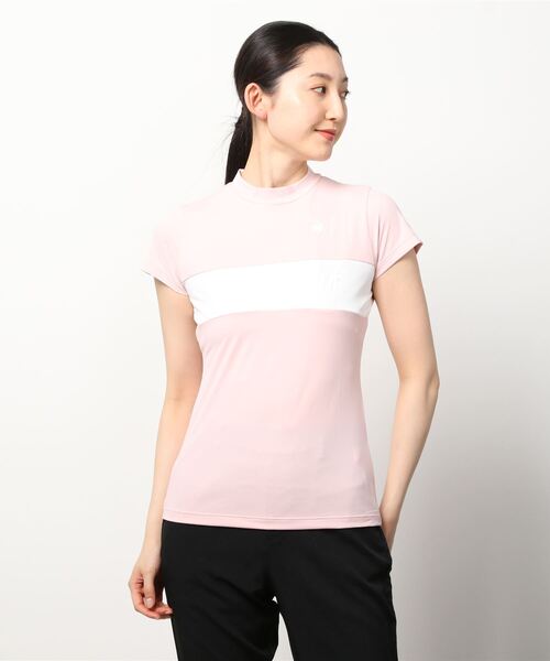 値上げ ルコックゴルフ ゴルフウェア レディース Rijoumeメッシュレイヤードモックネックゴルフ半袖シャツ Tシャツ カットソー Golf Coq Le Coq Sportif Store Golf ルコックスポルティフゴルフ のファッション うのにもお得な情報満載