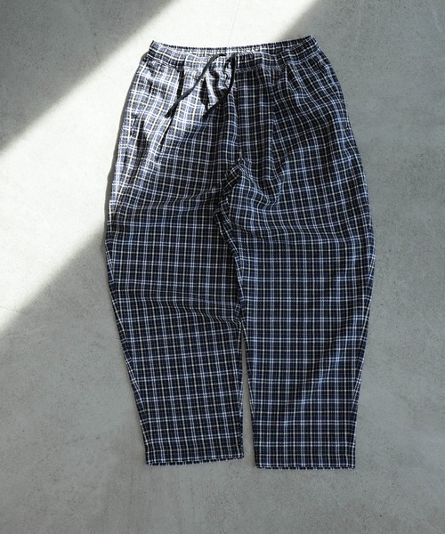 BEAMS（ビームス）の「BEAMS / 2プリーツ チェック イージフィットパンツ（その他パンツ・メンズ・グリーン/ネイビー/グレー・L/XL/S/M）」の14枚目の写真