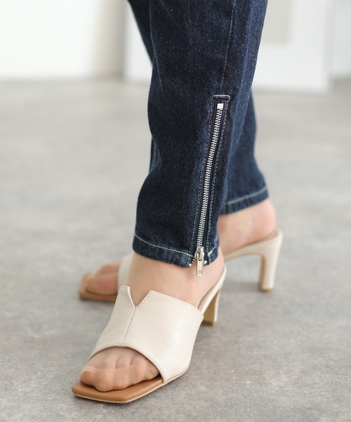 ElegChic（エレグシック）の「エッジテーパードデニムパンツ（デニムパンツ・レディース・ワンウォッシュ/ブルー・3L/4L/L/XL/M）」の13枚目の写真