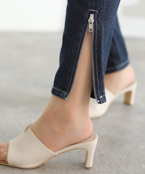 ElegChic（エレグシック）の「エッジテーパードデニムパンツ（デニムパンツ・レディース・ワンウォッシュ/ブルー・3L/4L/L/XL/M）」の14枚目の写真