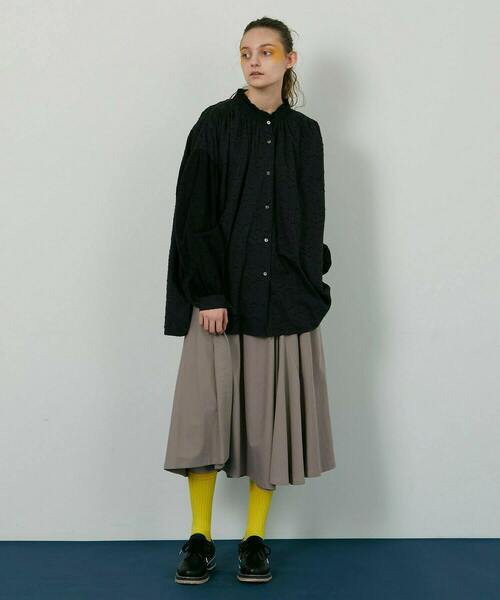 FRAPBOIS（フラボア）の「キュラースカート（スカート・レディース・ネイビー/グレイッシュベージュ・1）」の20枚目の写真