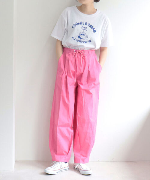 fredy repit（フレディレピ）の「COFFEE プリントTシャツ（Tシャツ/カットソー・レディース・オフホワイト/ライトグリーン/サックスブルー・38）」の5枚目の写真