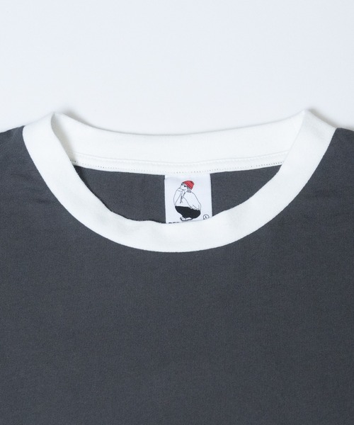 Red Cap Girl(レッドキャプガール)の「【a-r】〔Red Cap Girl/レッドキャップガール〕天竺 RCGリンガーTシャツ ボックスシルエット(Tシャツ/カットソー・メンズ・ダークグリーン/ホワイト/ブルー/ホワイト系その他/グリーン/アッシュグレー/チャコールグレー/ブルー系1/ホワイト系1/ブラック系1/グレー系1/ホワイト系2/グレー系2・LARGE/MEDIUM/X-LARGE)」の22枚目の写真