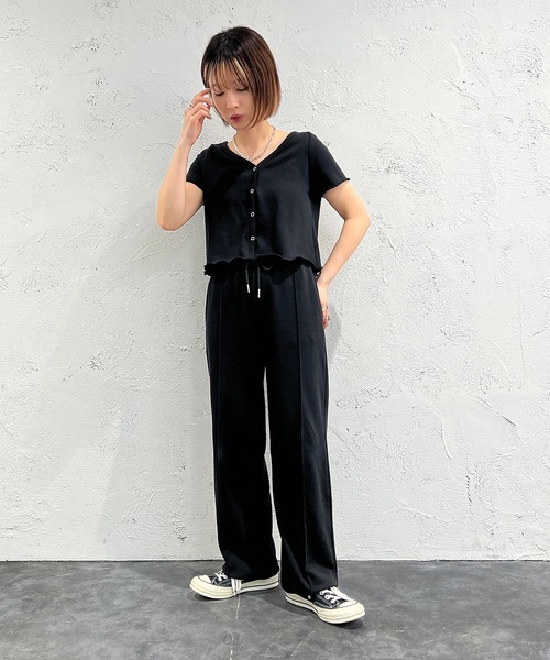 apres jour mignon(アプレジュールミニョン)の「スウェットトップス【SETUP着用可能】【ZOZOTOWN限定アイテム】(カーディガン/ボレロ・レディース・ブラック/ダークグリーン/ナチュラル/ライトイエロー・X-LARGE/フリー)」の10枚目の写真