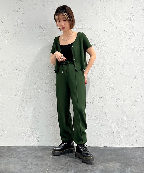 apres jour mignon(アプレジュールミニョン)の「スウェットトップス【SETUP着用可能】【ZOZOTOWN限定アイテム】(カーディガン/ボレロ・レディース・ブラック/ダークグリーン/ナチュラル/ライトイエロー・X-LARGE/フリー)」の20枚目の写真