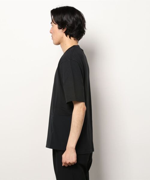 TIGORA(ティゴラ)の「ティゴラ TIGORA UポケットTシャツ(切り替え)(Tシャツ/カットソー・メンズ・ホワイト/カーキ/ブラック・M/S/L/XL)」の4枚目の写真