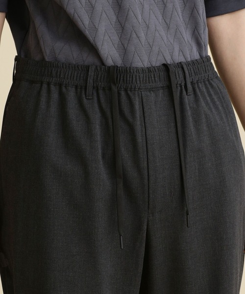 NANO universe（ナノユニバース）の「LB.04/ストレッチジョガーイージーパンツ（スウェットパンツ・メンズ・ブラック/チャコール/グレー/ネイビー・L/M/S/XL）」の7枚目の写真