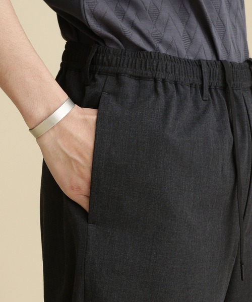 NANO universe（ナノユニバース）の「LB.04/ストレッチジョガーイージーパンツ（スウェットパンツ・メンズ・ブラック/チャコール/グレー/ネイビー・L/M/S/XL）」の8枚目の写真