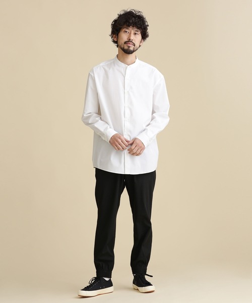 NANO universe（ナノユニバース）の「LB.04/ストレッチジョガーイージーパンツ（スウェットパンツ・メンズ・ブラック/チャコール/グレー/ネイビー・L/M/S/XL）」の13枚目の写真